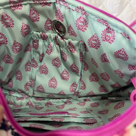 Vera Bradley Iconic Rfid Little Crossbody Wildflower - Picture 4 of 11